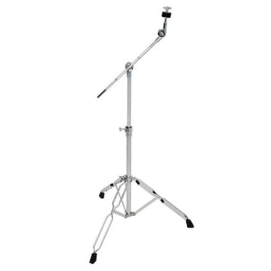 Pearl B-50 Boom Cymbal Stand starts with a strong and well-balanced tripod base. The Boom Cymbal Stand is dual-reinforced, height and angle adjustable, and features double-braced legs to withstand the pounding onslaught of the heavy-hitting drummer.