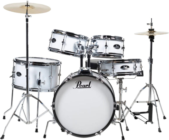 Following in the footsteps of Pearl's Roadshow series for beginning drummers, the all new Roadshow Jr. is a complete drum set package scaled-down to best fit smaller drummers 10 years old and under.