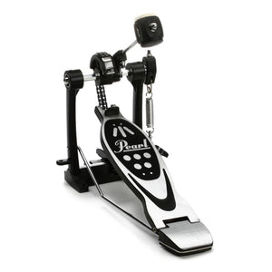 The Pearl P-530 Single Bass Drum Pedal is a single-chain drive pedal, equipped with a Demon Style long-footboard and infinitely adjustable beater angle, allowing you to customize the pedal to your preferred feel and power