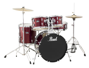Pearl Roadshow 5-Piece Drum Kit w/ Cymbals - Wine Red