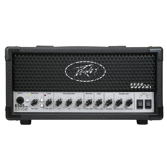 Featuring an all tube preamp and power amp, the 6505 MH authentically produces the much loved tones of the legendary Peavey 6505 in a small, portable package. The 6505 MH Mini Head has two channels that follow the same gain structure and voicing of its big brother!