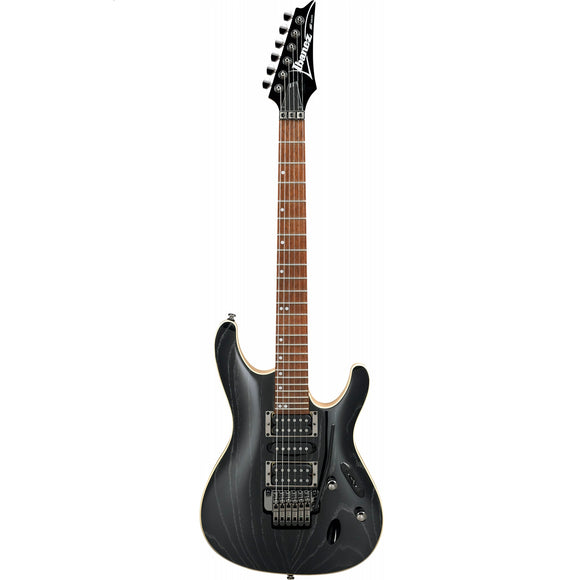 The Ibanez S570AH was built for players who don’t like to mess around. There’s nothing fancy about it — it simply delivers the goods night after night. Its resonant ash body yields a musical balance of brightness, warmth, and midrange. Its comfortable Wizard III neck is topped with an ultra-playable jatoba fretboard.