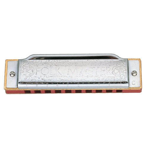 The economical Suzuki Folkmaster harmonica is easy to play with exceptional sound clarity and perfect tuning made possible by a unique laser manufacturing process. Thin bendable reeds produce a mellow tone and the widest choice of sound timbres available from any harmonica manufacturer.