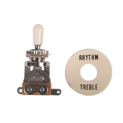 Profile 3-position pickup selector toggle switch with cap. (rhythm/treble)