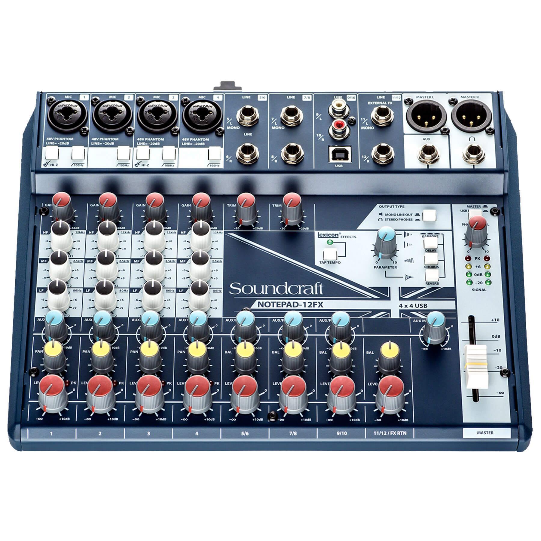 Soundcraft Notepad-12FX Analog Mixing Console