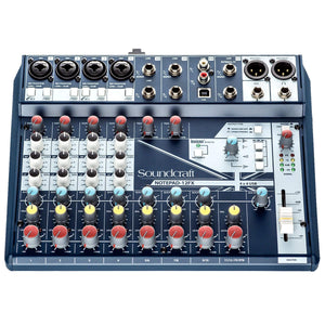 The Soundcraft Notepad-12FX Analog Mixing Console makes it easy to get legendary Soundcraft sound for your music, podcasts or videos. 