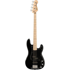 The best value available in today's bass guitar designs, the Squier Affinity P/J Bass Guitar - Black, Maple Fretboard rocks classic tone and comfortable feel, along with updated features. The addition of a punchy Jazz Bass® bridge pickup to the traditional split single-coil Precision Bass® pickup makes this instrument one of the most tonally versatile basses you'll ever play.