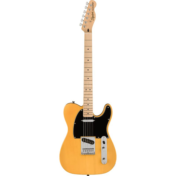 A superb gateway into the time-honored Fender® family, the Squier Affinity Telecaster - Butterscotch Blonde delivers legendary design and quintessential tone for today’s aspiring guitar hero. 
