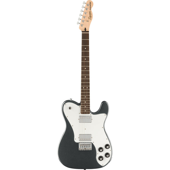A superb gateway into the time-honored Fender® family, the Squier Affinity Telecaster Deluxe - Charcoal Frost Deluxe delivers legendary design and quintessential tone for today’s aspiring guitar hero.
