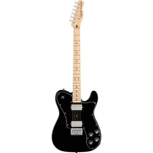 A superb gateway into the time-honored Fender® family, the Squier Affinity Telecaster Deluxe - Black, Maple Fingerboard Deluxe delivers legendary design and quintessential tone for today’s aspiring guitar hero.