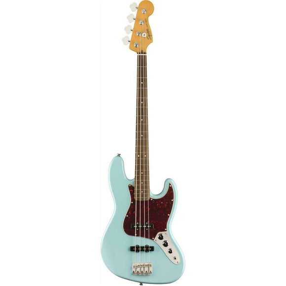 A tribute to the decade of its birth, the Squier Classic Vibe 60's Jazz Bass - Daphne Blue combines the luxurious playability that made it famous with the versatility and massive tone of its dual Fender-Designed alnico single-coil pickups.