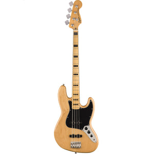 The Squier Classic Vibe 70's Jazz Bass - Natural pays homage to the original versatile bass with a faithful recreation of old school aesthetics and sound.  Retro in style, but kitted out with modern hardware and custom electronics, this Jazz is the perfect bass to see you progress through your instrumental journey.