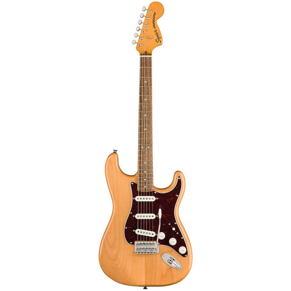 A tip of the hat to the large-headstock Strat® models produced in the 1970s, the Classic Vibe ‘70s Stratocaster creates incredible tone courtesy of a trio of Fender-Designed alnico single-coil pickups. Player-friendly features include a slim, comfortable “C”-shaped neck profile with an easy-playing 9.5”-radius fingerboard and narrow-tall frets, as well as a vintage-style tremolo system for expressive string bending effects.