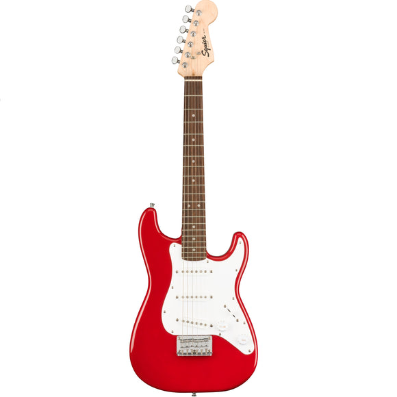 The Squier Mini Strat is a full-blooded Strat. Ideal for younger beginners or players with smaller hands, the Mini Strat is a 3/4 size version of the incredibly popular Bullet Strat.