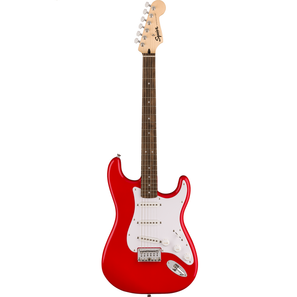 The Squier Sonic™ Stratocaster® HT is ready to launch any musical adventure into warp speed, offering iconic Fender® style and inspiring tone for players at any stage. This Strat® sports a slim and inviting “C”-shaped neck profile and a thin, lightweight body for optimal playing comfort while a trio of Squier® single-coil pickups chime with crystal clarity for a wide variety of versatile tones.