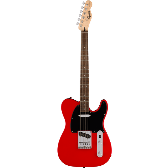 The Squier Sonic™ Telecaster® is ready to launch any musical adventure into warp speed, offering iconic Fender® style and inspiring tone for players at any stage. This Tele® sports a slim and inviting “C”-shaped neck profile and a thin, lightweight body for optimal playing comfort while a pair of Squier® single-coil pickups chime with crystal clarity for a wide variety of versatile tones.