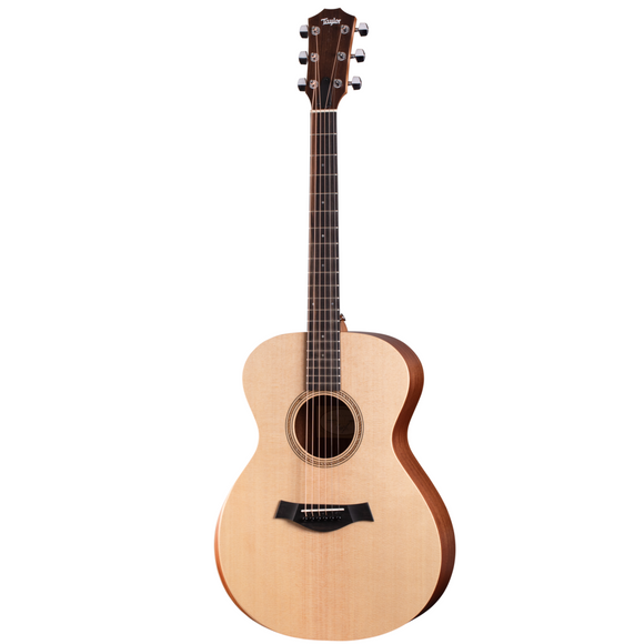 Built with a solid spruce top and layered sapele back and sides, the compact, inviting Academy 12e offers an approachable playing experience for guitarists of all skill levels. The solid top serves up bold sound with plenty of projection, while the armrest carved into the lower bout makes for a more comfortable feel for your strumming arm.