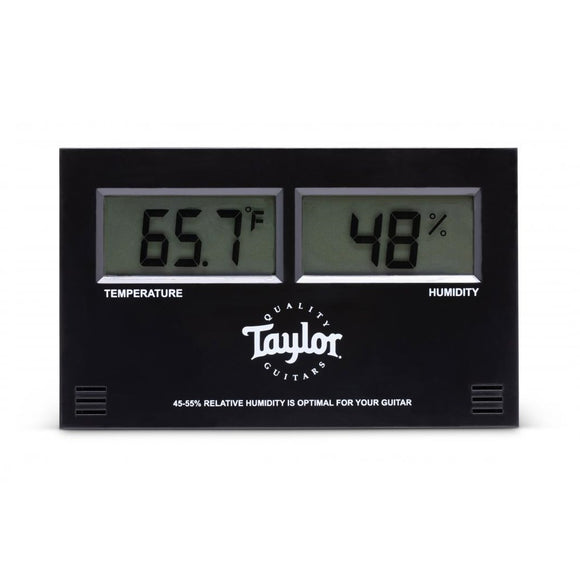 When it comes to helping players take good care of their acoustic guitars, few things are more impactful than reinforcing the importance of relative humidity and temperature to a guitar’s condition. The new digital hygrometer from TaylorWare provides a clear readout of climate information for virtually any space, from the inside of a guitar case to a studio or just a player’s home. 