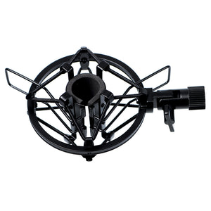 The Apex IMC-3 Microphone Shockmount in Low reflectivity black finish. - Perfect for virtually any medium sized side-address studio microphones!