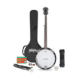 Washburn Banjo Pack with 5-string Resonator Banjo, gigbag, pitch pipe, picks, booklet, strap 