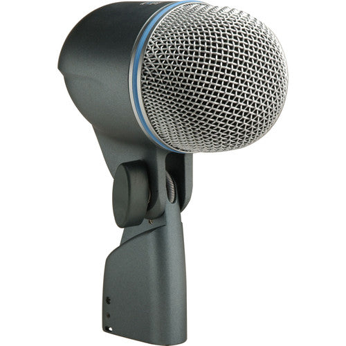 The Shure BETA 52A is a dynamic supercardioid instrument microphone designed for capturing kick drum, acoustic bass, bass amplifiers, and other instruments with similar frequency response and sonic character.