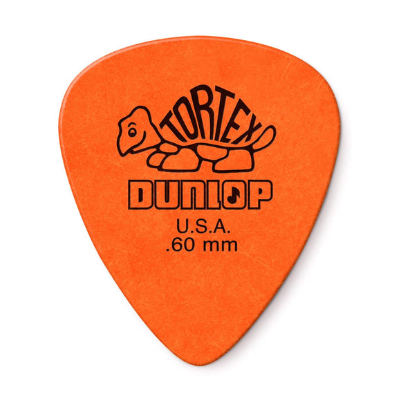 Dunlop .60mm Orange Tortex Guitar Picks (Bag of 12)
