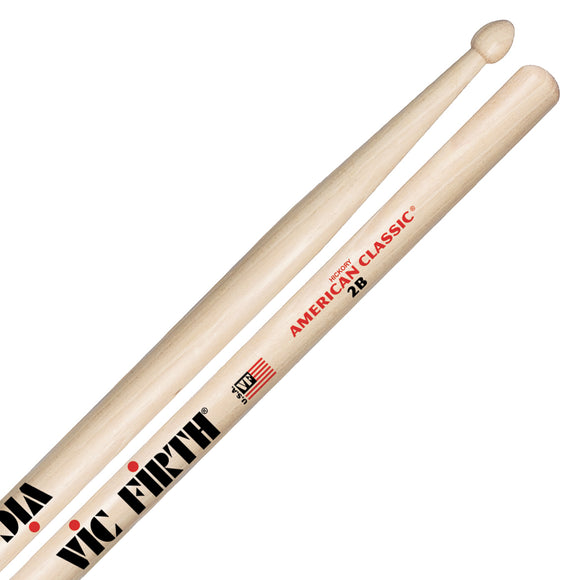 This Vic Firth drum stick is a hefty 2B size. This means it's one of the largest sizes of drumsticks out there, and is perfect for heavy hitting.