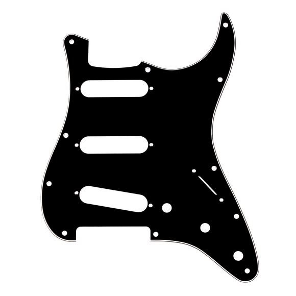 Fender Stratocaster SSS Pickguard - Black