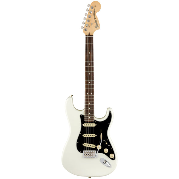 Born in Corona, California, the American Performer Stratocaster delivers the exceptional tone and feel you expect from an authentic Fender—with new enhancements that make it even more inspiring to play.