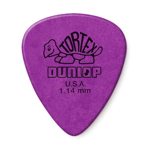 Dunlop 1.14mm Purple Tortex Guitar Picks (Bag of 12)