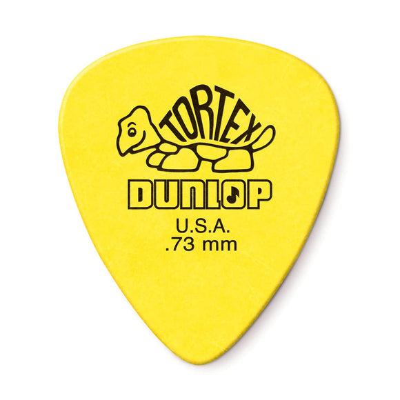 Dunlop  .73mm Yellow Tortex Guitar Picks (Bag of 12)