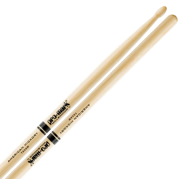 The Pro-Mark 5A Wood Tip Drum Sticks are a comfortable 5A size. This makes them very versatile as they aren't too heavy or too light.