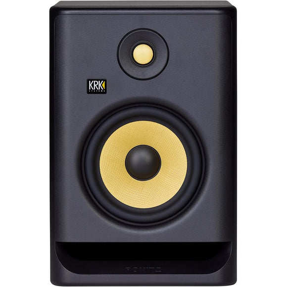 The new KRK Rokit 7 G4 Powered Studio Monitor takes music and sound creativity to a whole new industry-level. DSP-driven Graphic EQ with 25 settings help condition your acoustic environment while offering new levels of versatility in a studio monitor.