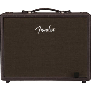 The Fender Acoustic Junior amplifier delivers full, natural, best-in-class performance for acoustic-electric guitar and vocals. This powerful, portable system has two channels designed for instrument or microphone use, each with studio-quality effects. Other convenient features include Bluetooth wireless audio streaming, an onboard 90-second looper perfect for solo shows, and more.