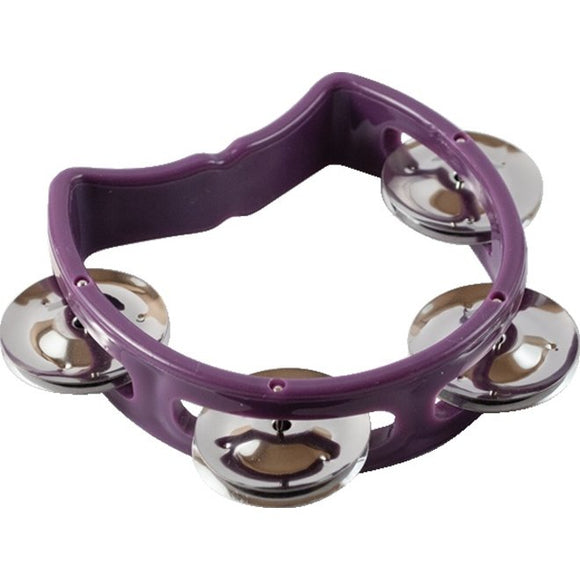 Mano Percussion Kids Tambourine - Purple with 8 jingles, and a 4