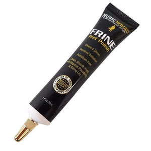 MusicNomad’s revolutionary FRINE Fret Polish has micro-fine polishing compounds that safely & quickly remove oxidation, dirt & oil. 