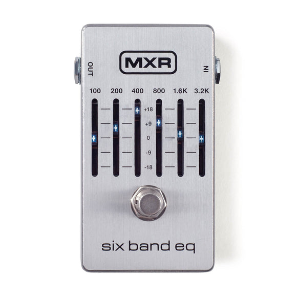 The MXR M109 6-Band Graphic EQ covers all the essential guitar frequencies, with each slider ready to deliver +/-18dB of cut or boost for incredible control over your sound. This pedal is ideal for creating scooped-mid rhythm tones with massive low end.