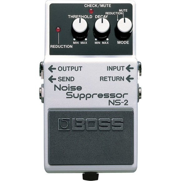  The NS-2 Noise Suppressor eliminates unwanted noise and hum without altering an instrument's natural tone.