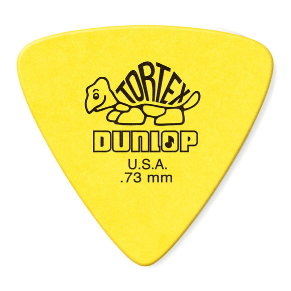 Dunlop .73mm Yellow Triangle Tortex Guitar Picks (Bag of 6)