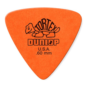 Dunlop .60mm Orange Triangle Tortex Guitar Picks (Bag of 6)