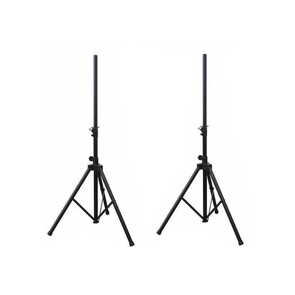 Profile PR-SS100 Steel Speaker Stands w/ Bag Affordable, quality stand. Height range from 1100-1680mm Made from Steel with safety pin design. Loading up to 50kg Sturdy framework bag. Sold in pairs.