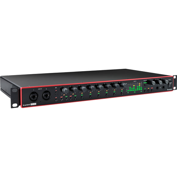 The Focusrite Scarlett interfaces sit at the heart of more music-making, recording and production spaces than any other range, and 18i20 is Scarlett’s most versatile interface. The rack-mountable 3rd Generation 18i20 gives you 18 inputs and 20 outputs of incredible sound quality. Enough to make any space into a fully-fledged recording studio.