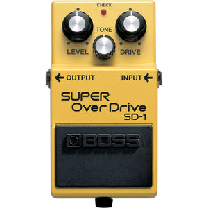 Since its release in 1981, the workhorse Boss SD-1 Super Overdrive has been the core gain pedal for generations of players across every musical genre. Based around the revolutionary asymmetrical clipping circuit from the OD-1 Overdrive—one of the three original BOSS compact pedals from 1977—the SD-1 delivers rich, smooth, and highly musical overdrive tones that continue to inspire guitarists everywhere.