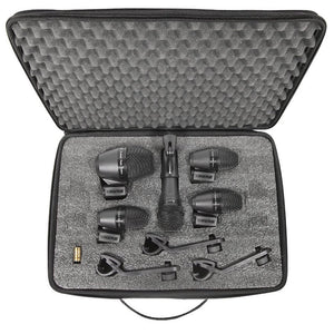 The PGA 5 Drum Microphone Kit is an essential package of professional quality microphones designed to provide excellent sound for close-mic kick drum, snare and tom performance and recording.