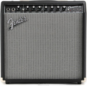 Simple to use and versatile enough for any style of guitar playing, there’s a Fender Champion amp that’s right for you whether you’re looking for your first practice amp or affordable stage gear. The 40-watt Champion 40 features a single 12” Special Design speaker, with great amp voices and effects that make it easy to dial up just the right sound—from jazz to country, blues to metal and more.