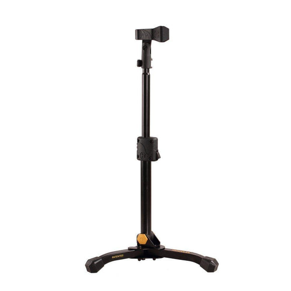 The MS300B Hercules Kick Drum microphone stand with tilting shaft & EZ Mic. Clip. An amazingly sturdy and easily adjustable drum microphone stand, also commonly used as a desk mic stand.