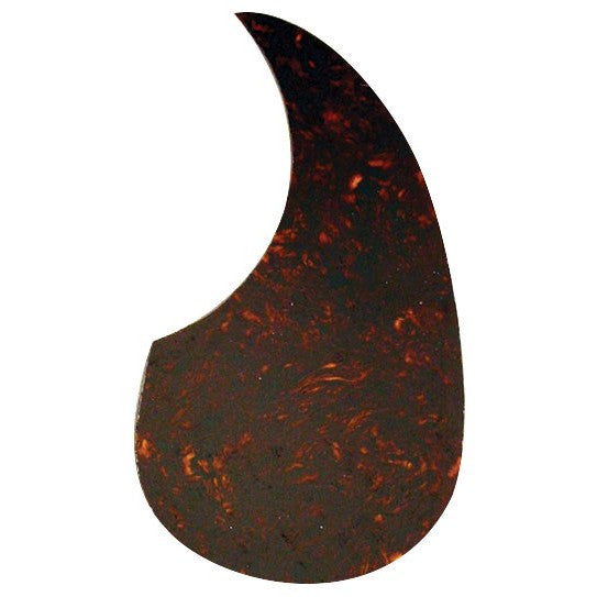 Profile Martin style adhesive pick guard for acoustic guitars with shell finish.
